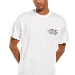 Burberry Men's Applique T-shirt In White